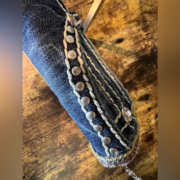 Retro Remix | women’s embellished blue denim purse - Picture 14 of 14